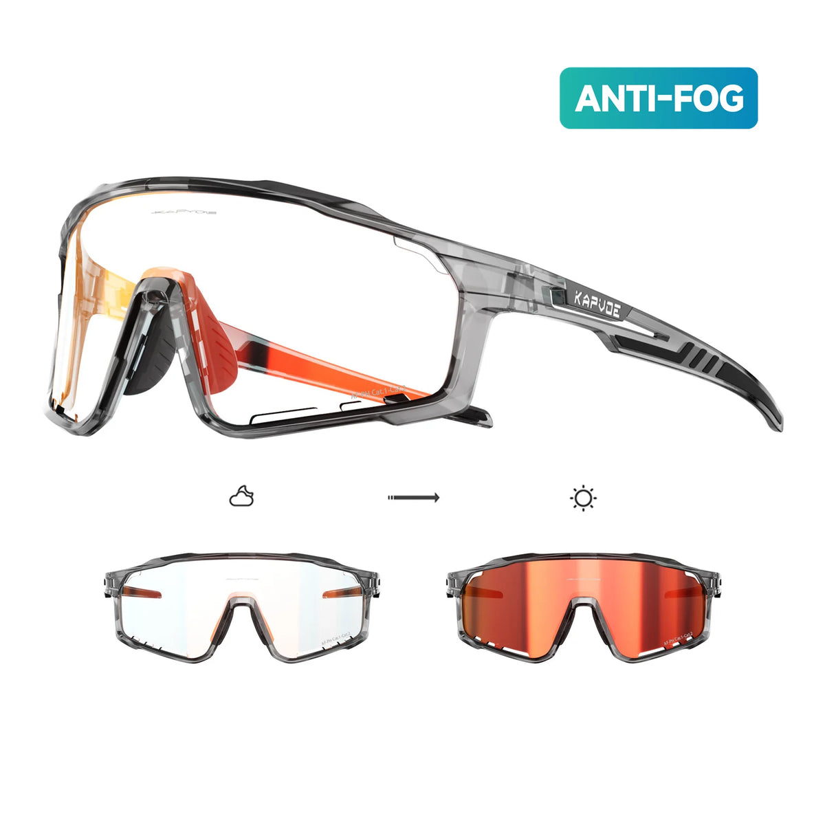 REVO KAPVOE X76 Anti-Fog Photochromic Sunglasses