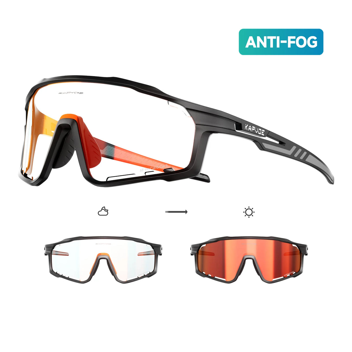 REVO KAPVOE X76 Anti-Fog Photochromic Sunglasses